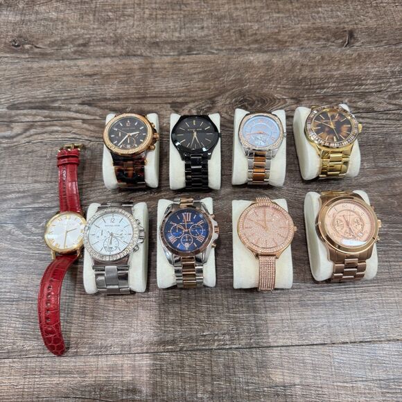 Michael Kors Watch Lot of 9 Fashion Luxury Watch AS IS Needs Battery main image 12